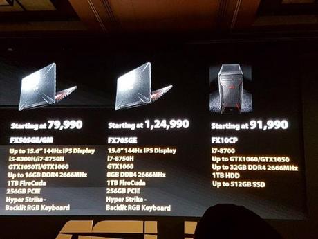 ASUS TUF series of Gaming Laptops and Desktop Computer