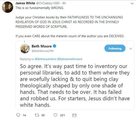 Forget 'What color is your parachute?', Beth Moore wants to know the color of the hands that wrote the books on your shelf