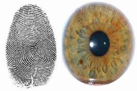 Fingerprint or Iris Scan