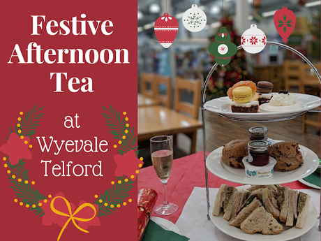 Festive afternoon tea Wyevale Telford