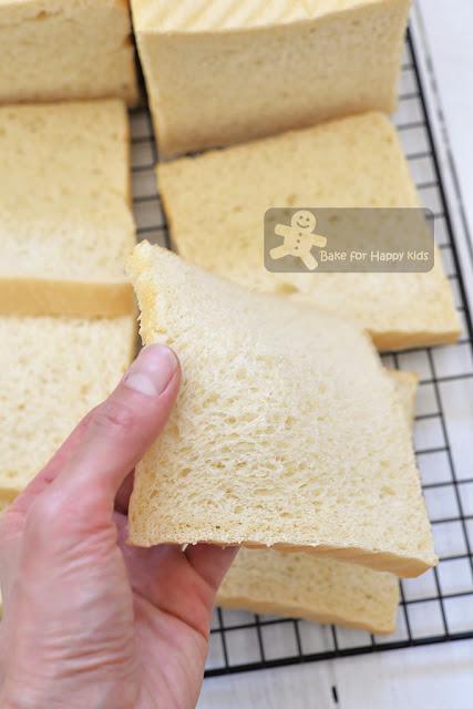 Japanese milk square bread shokupan less sugar less salt