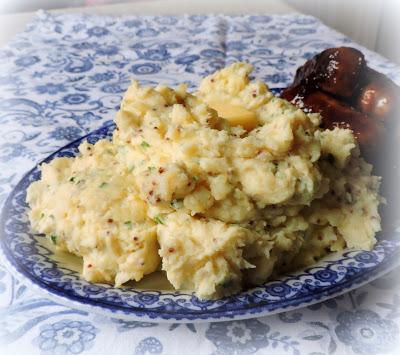 Sticky Sausages with Cream & Mustard Mash