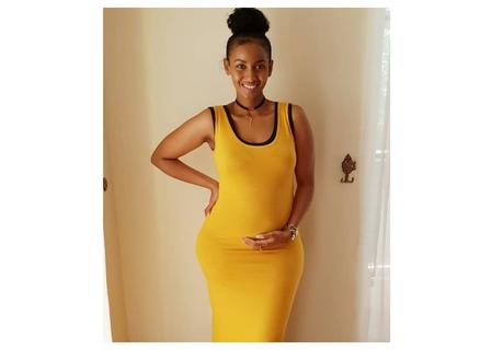 Celebrity reactions after Sarah Hassan announces she's heavily pregnant with her first child