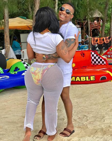 Otile Brown and Vera Sidika during good times 