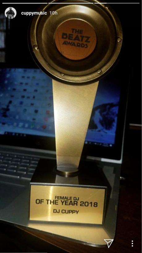 DJ Cuppy Wins Female DJ Of The Year