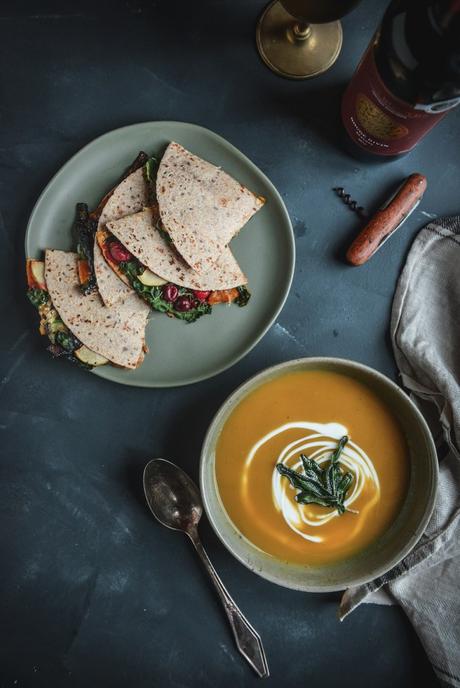 Oven Baked Thanksgiving Leftovers Quesadillas