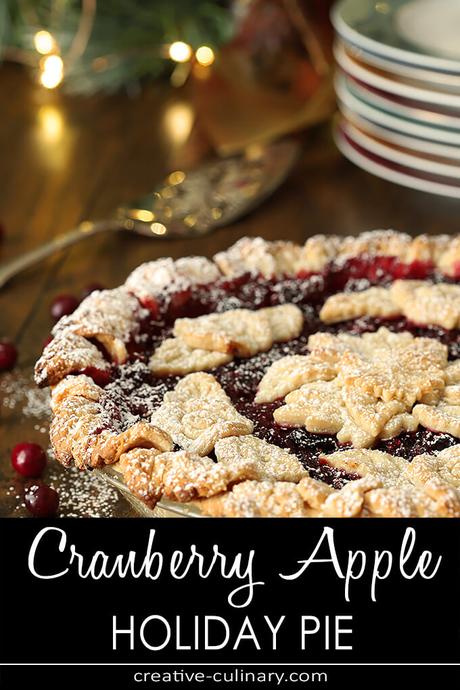 Cranberry Apple Pie with Grand Marnier Whipped Cream