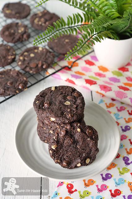 dark chocolate oatmeal cookies no egg eggless
