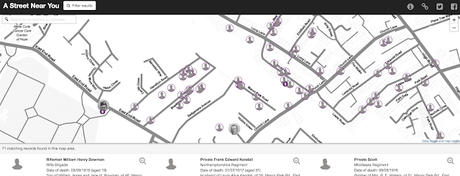 A Street Near You - Mapping The War Dead of 1914-18