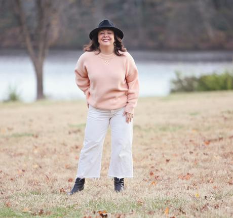 What I Wore: Peach and Cream