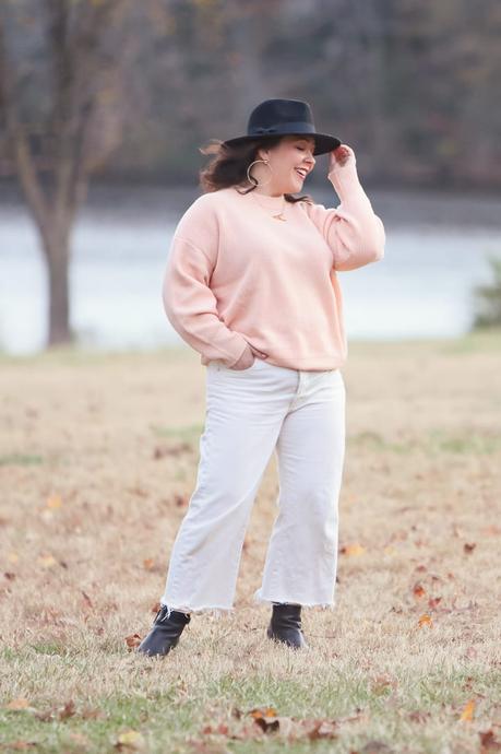 What I Wore: Peach and Cream