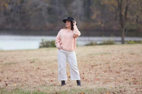 What I Wore: Peach and Cream