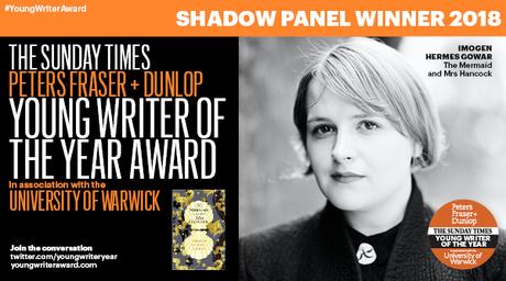 Shadow winner for The Sunday Times / Peters Fraser + Dunlop Young Writer Of The Year Award, in association with The University of Warwick announced!