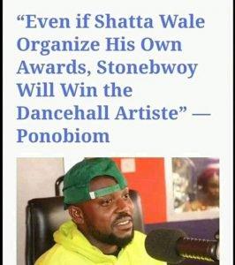 Even If Shatta Wale Organises His Own Awards, Stonebwoy Will Win Dancehall Artist Of The Year – Yaa Pono