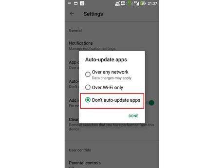 how to Stop Apps from Updating Automatically on android