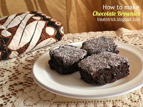 How to make Chocolate Brownies Recipe @ treatntrick.blogspot.com