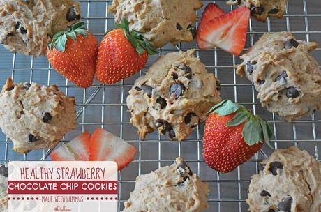 Healthy Strawberry Chocolate Chip Cookies (gluten free)