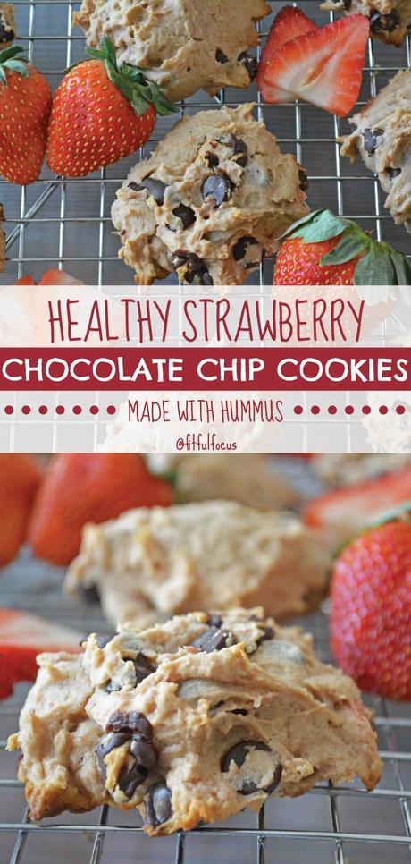 Healthy Strawberry Chocolate Chip Cookies (gluten free)