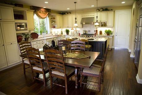 How to match dining tables with your kitchen cabinets
