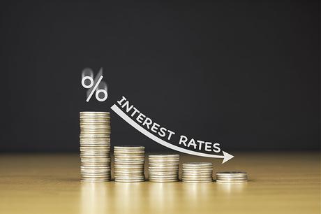 interest rate stacked coins