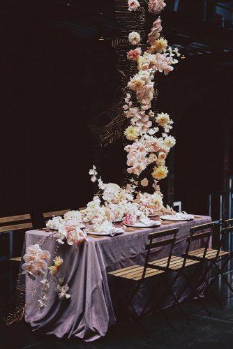 wedding decor 2019 hanging floral installations with orchids kyleeyeephoto