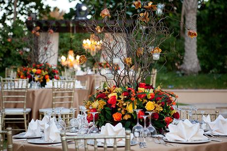 Vibrant luxurious garden setting for a special wedding