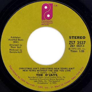 ADVENT CALENDAR: Dec 4th - The O'Jays - Christmas Just Ain't Christmas Without The One You Love