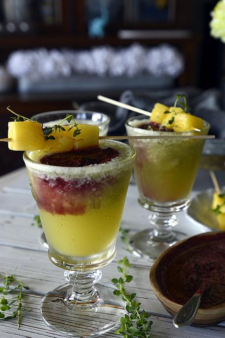 modern pineapple madras cocktail