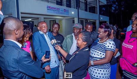 Martin Kamotho alias Githeri ManÂ speaks to the press upon 'graduating'