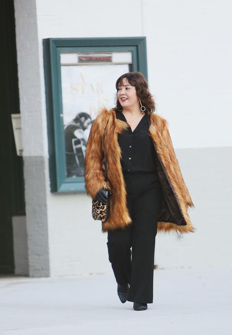 What I Wore: Faux Fur Statement Coat