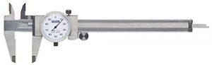 Fowler Full Warranty 52-008-007-0, 0-6″ Whiteface Dial Caliper, ±0.001″ Accuracy