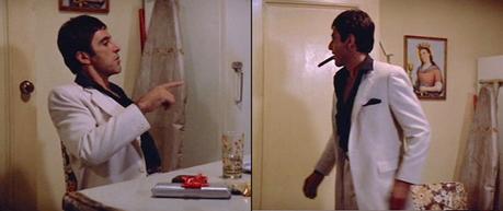 Tony Montana’s White Suit in Scarface Tony Montana’s White Suit in Scarface