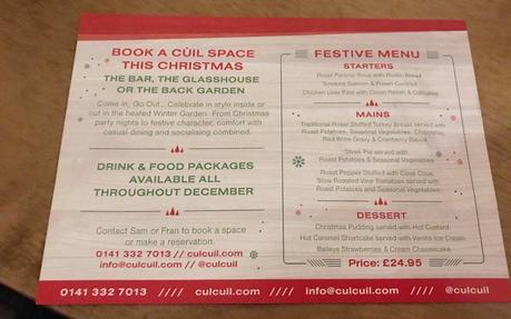 Festive food at Cul Cuil