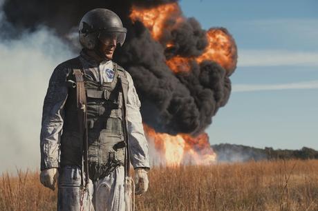 FIRST MAN: DVD & Blu-Ray To Land In January 2019 The dangers of space were not exaggerated, and started with the terrestrial training. Neil Armstrong (Ryan Gosling) ejected seconds before the Lunar Landing Research Vehicle crashed and burned at Ellington Air Force Base...