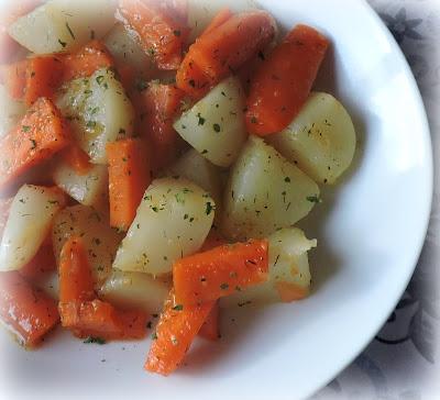 Honey Dill Glazed Turnips & Carrots