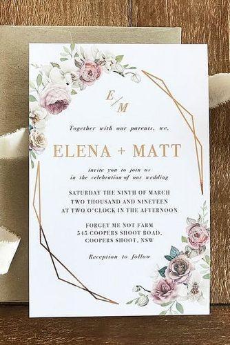 wedding invitation wording design idea