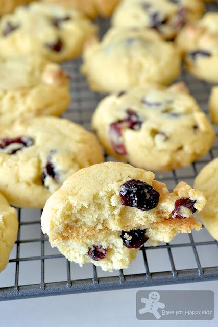 1-2-3 cookies white chocolate chip cranberries