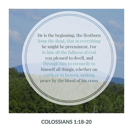 Thirty Days of Jesus Redux: Day 17, Jesus' Preeminence Thirty Days of Jesus Redux: Day 17, Jesus' Preeminence