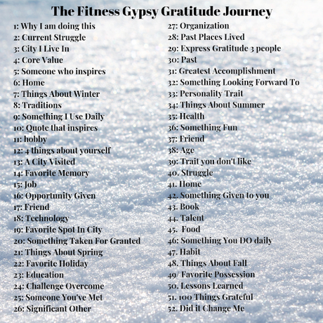 Week 7 - Gratitude Journey - Things I Like About Winter