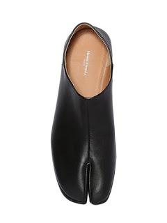 Split Comfort:  Maison Margiela Tabi Brushed-Leather Shoe