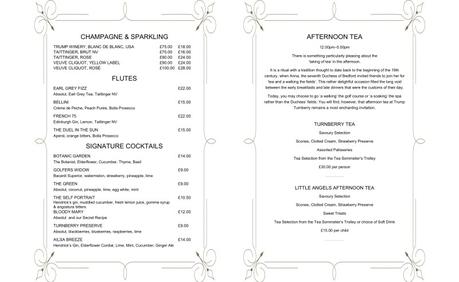 Festive afternoon tea at Turnberry Hotel, Ayrshire
