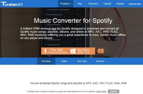 Tuneskit Spotify Music Converter Windows