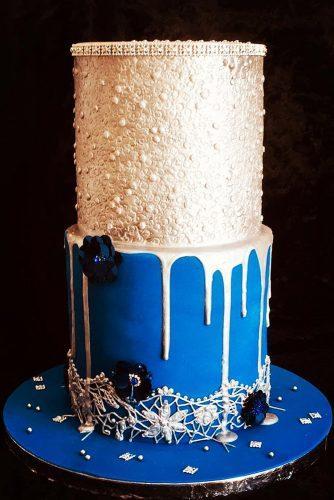 metallic wedding cake blue wedding cake for heavenscake