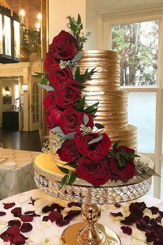 metallic wedding cake gold wedding cake cakecreationsbym