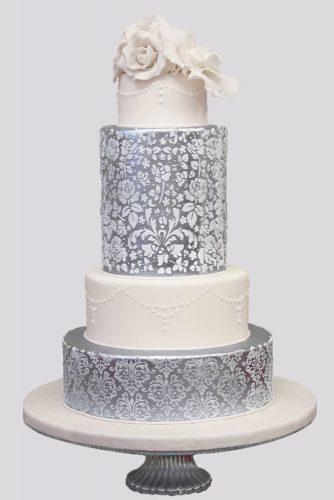 metallic wedding cake silver wedding cake turoturo catering and more