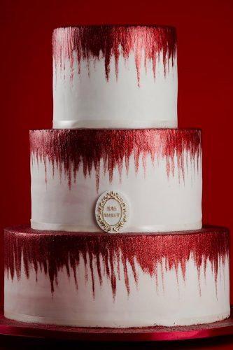 metallic wedding cake red wedding cake metallic sas sweet