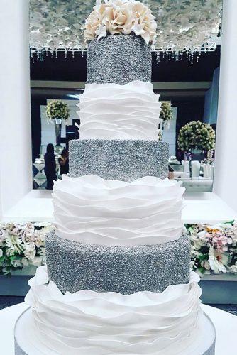 metallic wedding cake wonderful silver cake ediblecreationscakes
