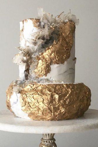metallic wedding cake modern gold cake jasmineraecakes