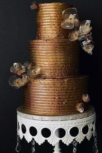 metallic wedding cake textured wedding cake tammyloucakes