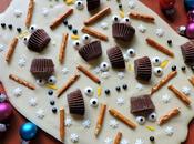 Melted Snowman Rudolf Chocolate Barks